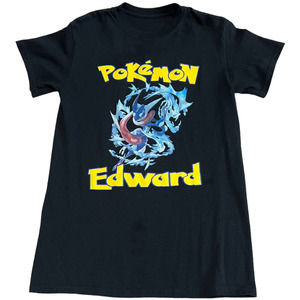 Pokemon Edward Graphic Short Sleeve T-Shirt, Size S (Measured)